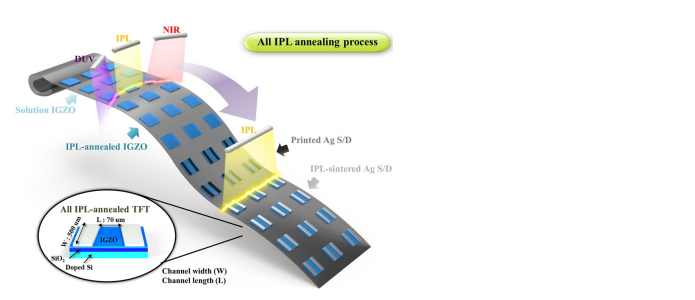 《Scientific Reports》：用于底柵薄膜晶體管的帶有印刷銀源極和漏極電極的溶液基銦鎵鋅氧化物半導體的光子燒結(jié)（IF=4.652）